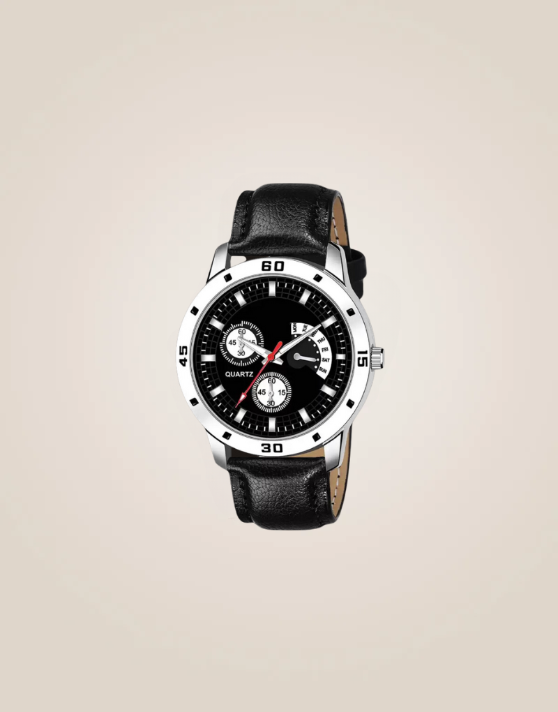 Synthetic leather Wrist Watch (Black) in Nandyal at best price by Neemkar  Watches - Justdial